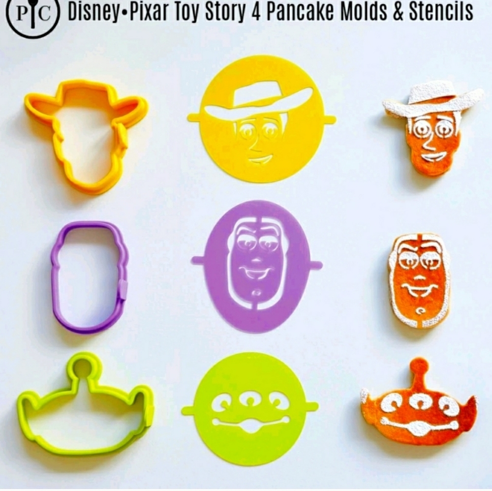 Pampered Chef Toy Story 4 Pancake Molds & Stencils